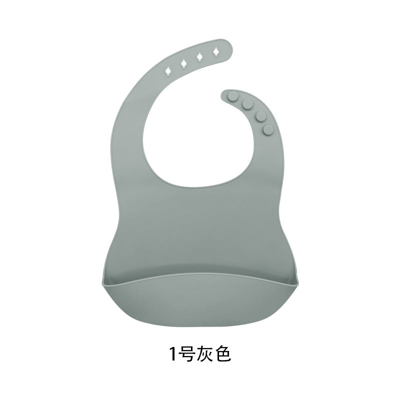 Babero de silicona premium para bebé con diseño impermeable (unidad)