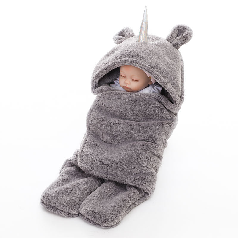 Manta de bebé de unicornio y envoltura tipo swaddle
