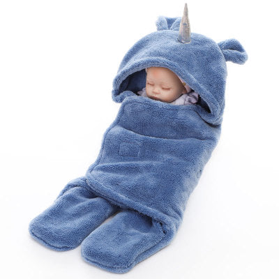 Manta de bebé de unicornio y envoltura tipo swaddle