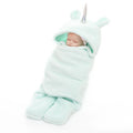 Manta de bebé de unicornio y envoltura tipo swaddle