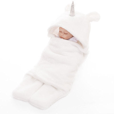 Manta de bebé de unicornio y envoltura tipo swaddle