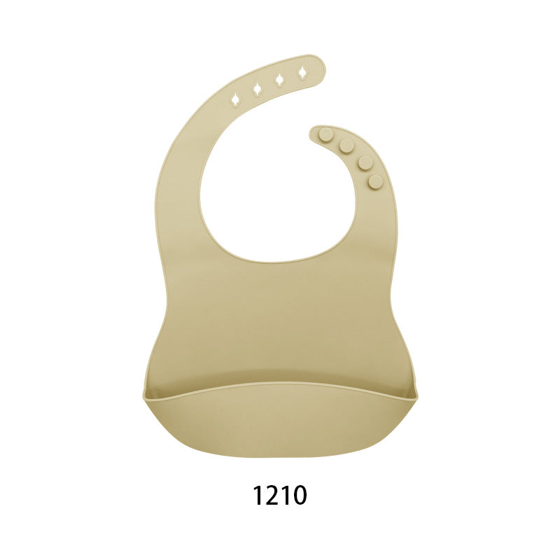 Babero de silicona premium para bebé con diseño impermeable (unidad)