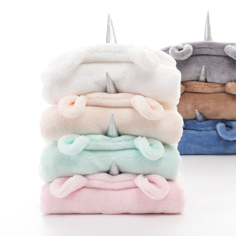 Manta de bebé de unicornio y envoltura tipo swaddle