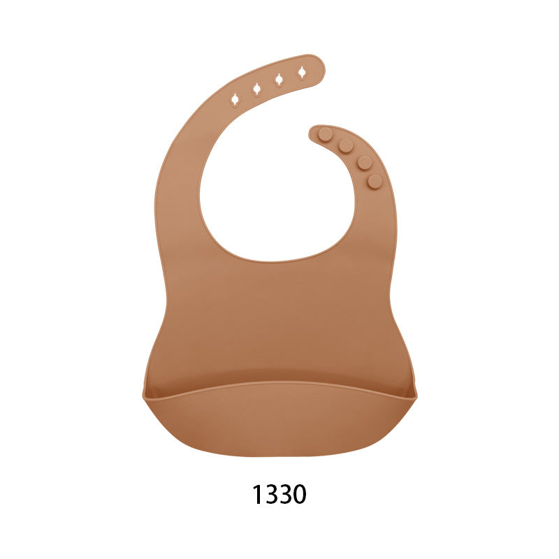 Babero de silicona premium para bebé con diseño impermeable (unidad)